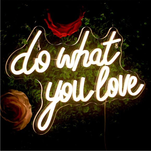 Urban Outfitters Other - Do What You Love White Neon Light LED Sign Dorm College Teen Kids Room Wall Art